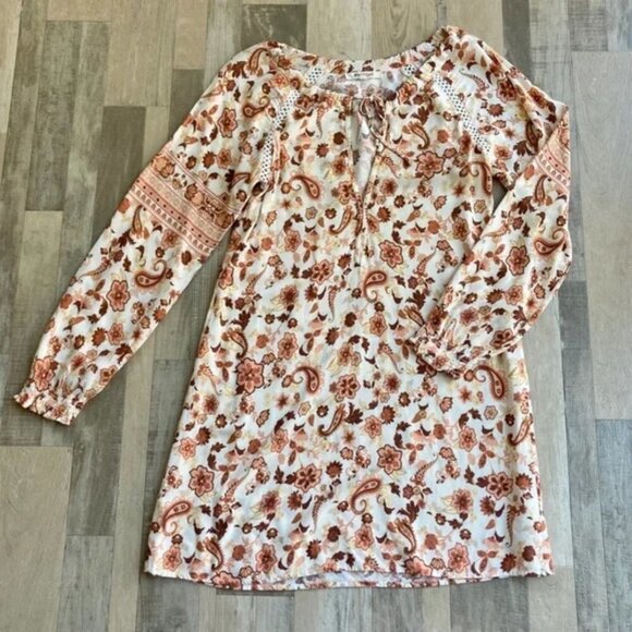 Rip Curl Desert Dawn Tunic Dress Bohemian Paisley Floral - Picture 1 of 12